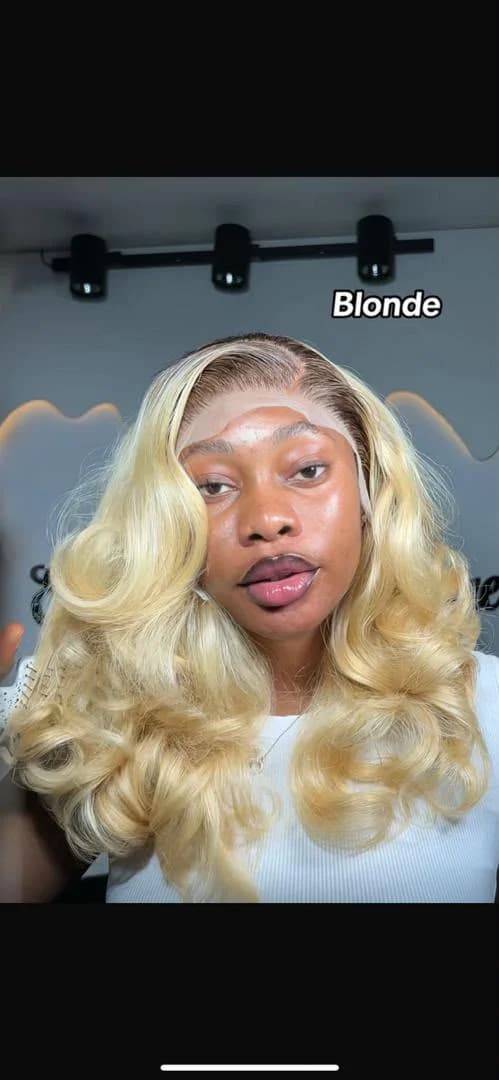 Blonde wig